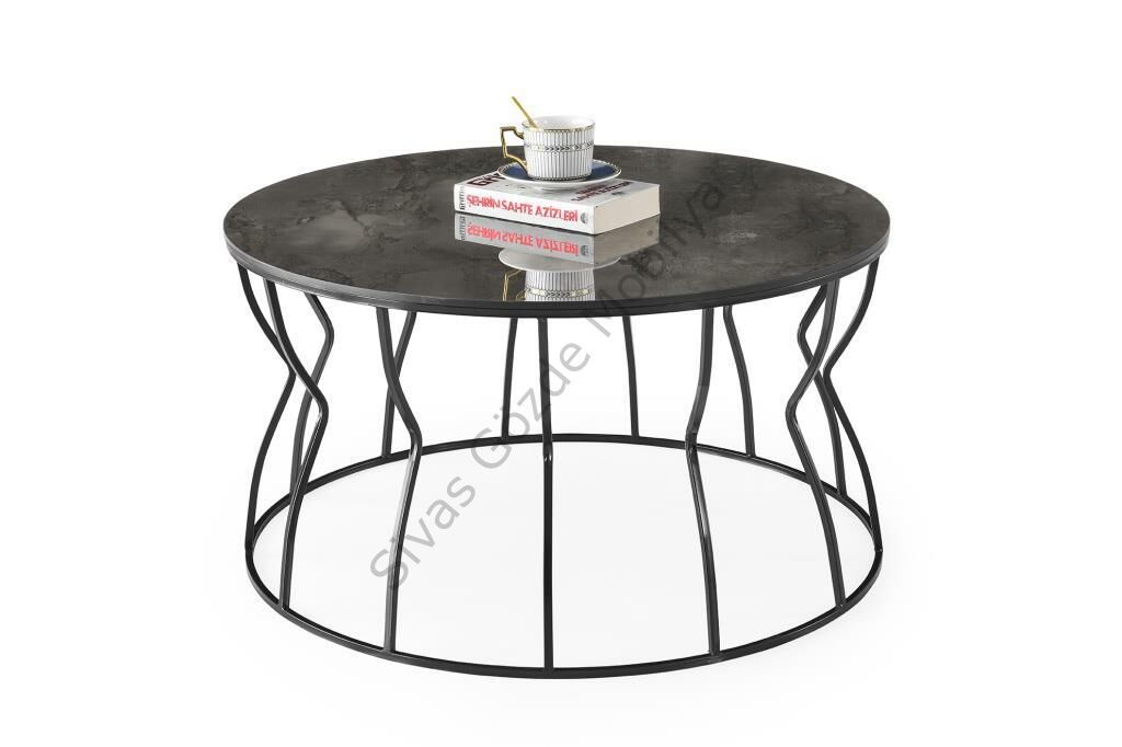 Lale Metal Orta Sehpa 80x43cm