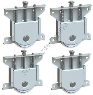 Sürgülü Gardrop Kapak Tekerleği 4lü 80KG Makara Mekanizması