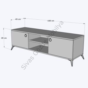 Ekonomik Carina Modern Tv Sehpası 160cm