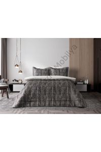 Doqu Home Çift Kişilik Yatak Örtüsü Talia Antrasit