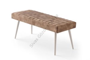 Mutfak Bank Bench Oturma Markiz 95cm Kahve Kumaş