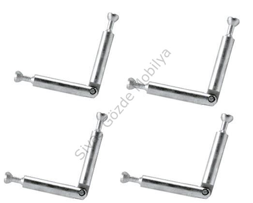 Dolap Bağlantı Montaj Aparatı Hareketli Mil Açılı 4lü Tüm Marka Uyumlu