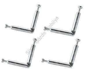 Dolap Bağlantı Montaj Aparatı Hareketli Mil Açılı 4lü Tüm Marka Uyumlu