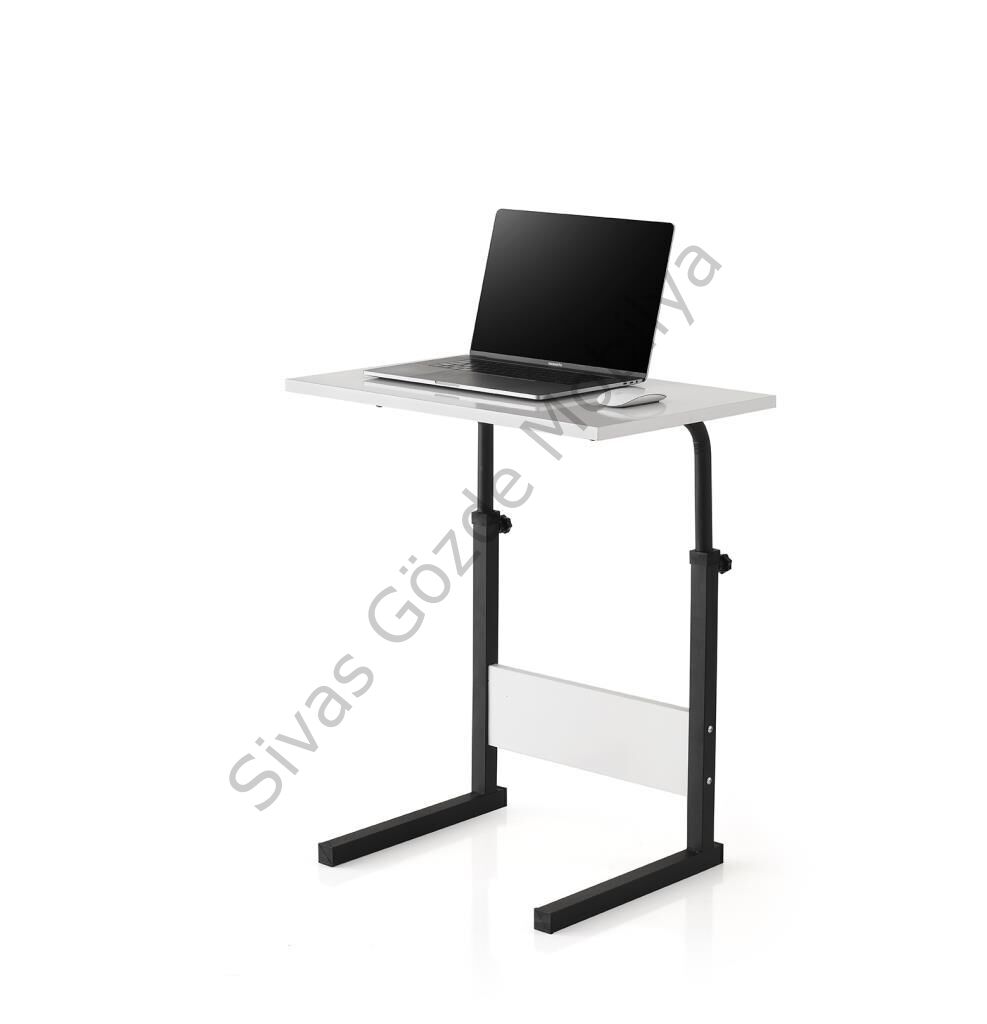 Laptop Sehpası Ayarlı Ofis Çalışma Masası 60x40 BEYAZ