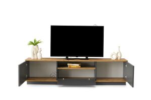 Vega Dolaplı Tv Sehpası 140cm GRİ