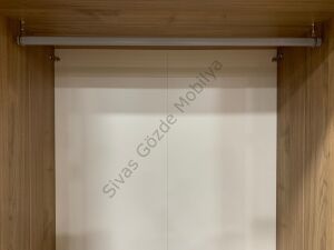 Dolap Askı Borusu Gri+2 Flanş Tüm Ölçüler Tüm Markalara Uyumlu 85cm - 85cm