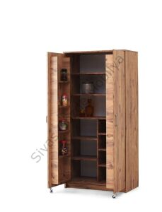 Ekonomik 2 Kapılı Mutfak Kiler Erzak Dolabı 86x50x180