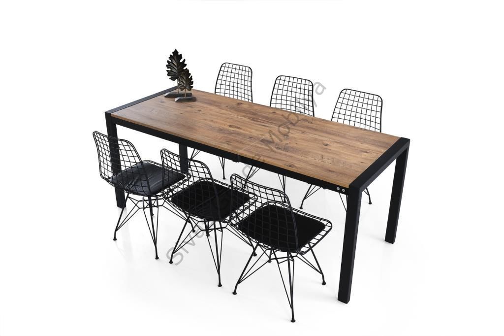 Açılır Yemek Toplantı Masası ve 6 Sandalye Takımı