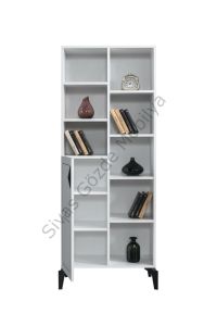 Çizgi Kitaplık Raflı Kapaklı 70x37x180cm