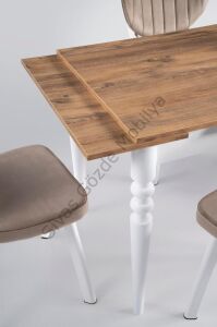 Cunda Elma Ahşap Masa Sandalye Takımı 70x110