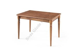 Cunda  Elma Ahşap Masa Sandalye Takımı, Ceviz,70x110
