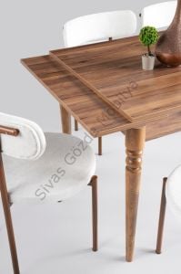 Didim Beta Açılır Mutfak Masa Sandalye Takımı 80x120 GRİ