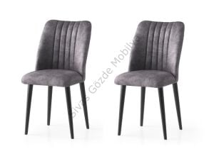 Modern Yemek Odası Mutfak Sandalyesi Doğa 2 li Set