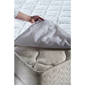 Doqu Home Comfyline Façalı Sıvı Geçirmez Alez Tek Kişilik Beyaz