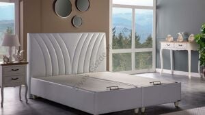 Bellona Verso Baza + Başlık Set Tek Kişilik Krem 100x200