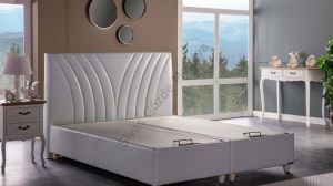 Bellona Verso Baza + Başlık Set Tek Kişilik Krem 90x190
