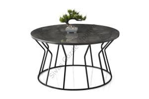Kum Saati Metal Orta Sehpa 80x43cm