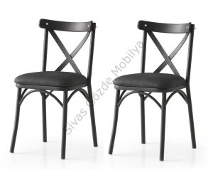 Bahar Mutfak Bahçe Cafe Sandalyesi 2 li Set