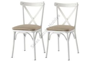 Bahar Mutfak Bahçe Cafe Sandalyesi 2 li Set