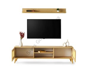 Safir Raflı Dolaplı Tv Ünitesi 180cm