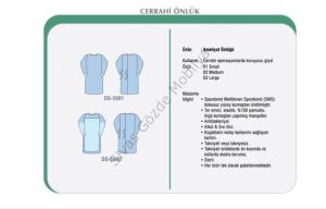 Dr Green's Tek Kullanımlık Steril Operasyon Önlük