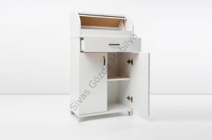 Ahşap Dolaplı Çekmeceli Mutfak Kiler Dolabı Büyük Ekmeklik