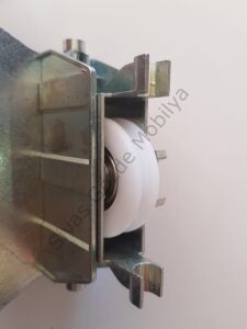 Indaux Sürgülü Gardırop Ön Dış Kapak Taşıyıcı 2li Teker