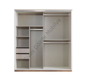 Efsane Sürgülü Gardırop Aynalı Elbise Dolabı 200x60x214
