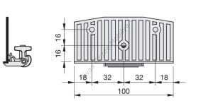 Sürgülü Gardırop İç Kapak Taşıyıcı Küçük Alt Teker Indaux