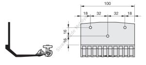 Sürgülü Gardırop Ön Dış Kapak Taşıyıcı Küçük Alt Teker Indaux