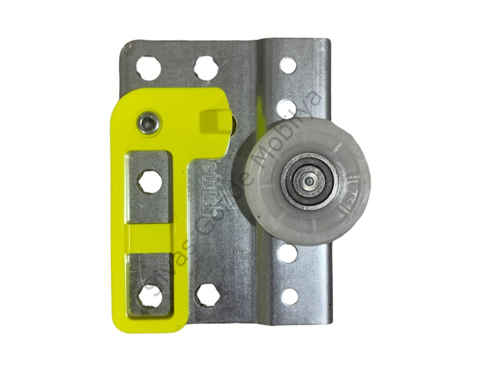 Sürgülü Gardırop İç Kapak Üst PİMSİZ Teker SARI Hettich 10039