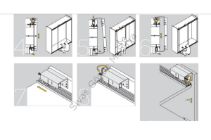 Indaux Sürgülü Gardırop Ön Dış Kapak Taşıyıcı  Teker