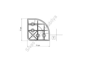 Markalara Özel Koltuk Berjer Kısa Ayağı Tek Ayak 8.5cm