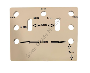 Sürgülü Gardırop Alt Teker Ray Yükseltici Plastik 2 li Parça