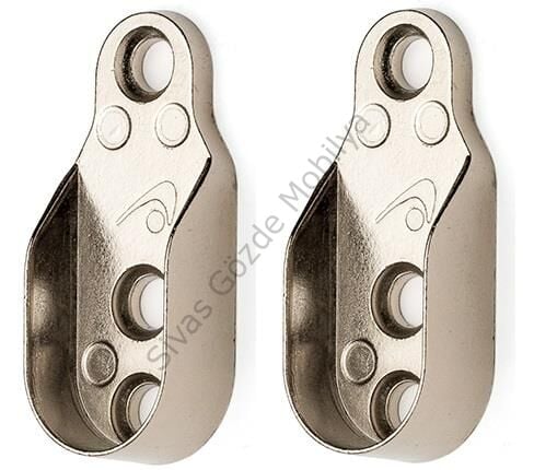 Boru Oval Flanş Düz 2li Paket Dolap Askı Aparatı Tüm Marka Uyumlu