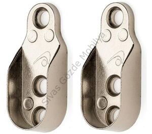 Boru Oval Flanş Düz 2li Paket Dolap Askı Aparatı Tüm Marka Uyumlu