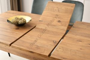 Loft Yemek Masa Sandalye Banklı Takım