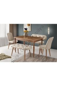 Didim Banklı Açılır Mutfak Masa Sude Sandalye Takımı 80x120