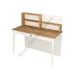 Cemre Banko Raflı Çalışma Masası 120x60x120