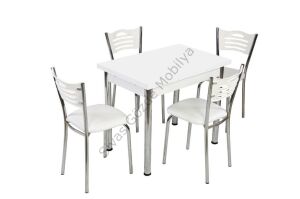 Mutfak Masası ve 4 Adet Sandalye Takımı Özel Ölçü 60x90 Açılır