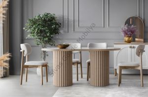 Majör Oval Yemek Masa Sandalye Takımı 90x170 cm