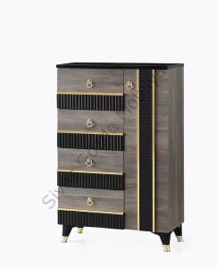 Modern Dolaplı Çekmeceli Mutfak Kiler Ekmeklik Dolabı