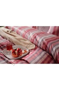 Doqu Home Saten Nevresim Takımı Çift Kişilik Maestro Pudra