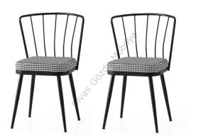 Modern Mutfak Cafe Bahçe Sandalyesi Buse 2 Li Set