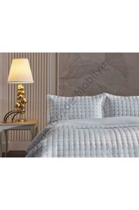 Doqu Home Çift Kişilik Yatak Örtüsü Flash Krem
