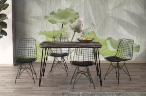 Ekonomik MDF Mutfak Masası ve 4 Adet Sandalye Takımı 70x120